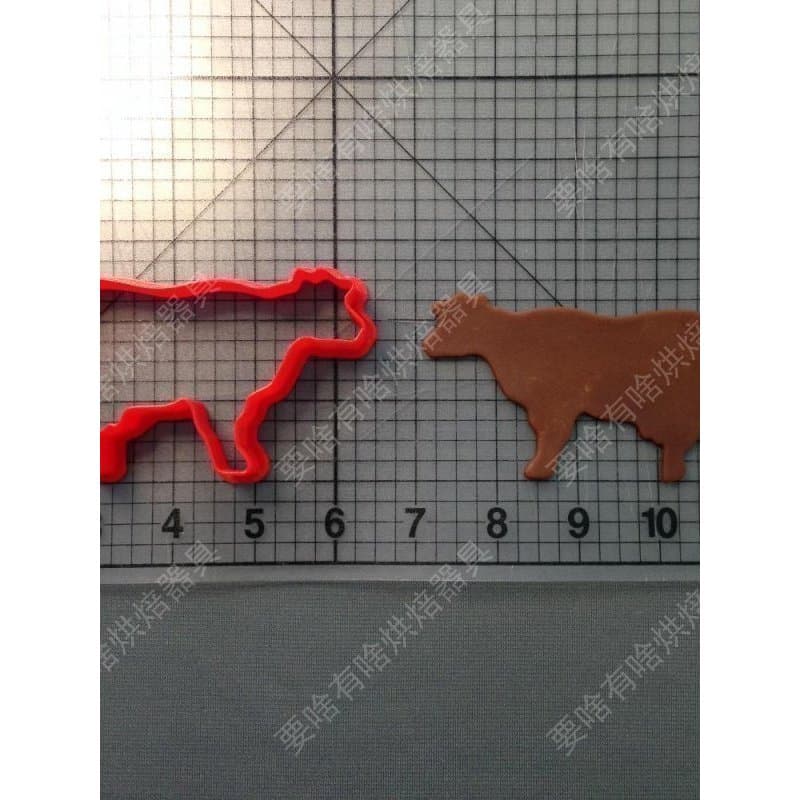 Molde de biscoito de vaca dos desenhos animados Animal Fondant bolo corte molde conjunto ferramenta cozimento padrão pão