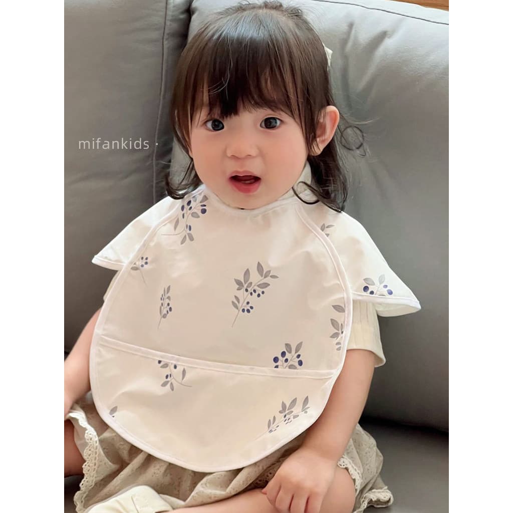 Ins estilo coreano bebê macacão de manga curta macio respirável bebê manga curta xale circunferência Unisex babador à pr