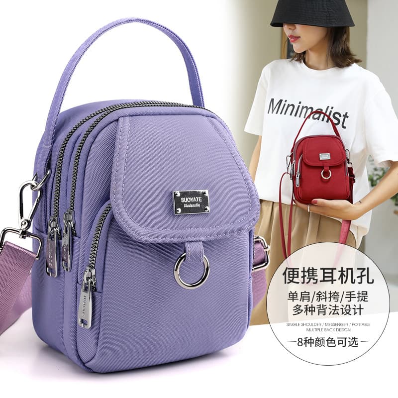 Pano de náilon bolsa feminina 2022 novo estilo saco do mensageiro feminino versão coreana bolsa de ombro leve saco de mo