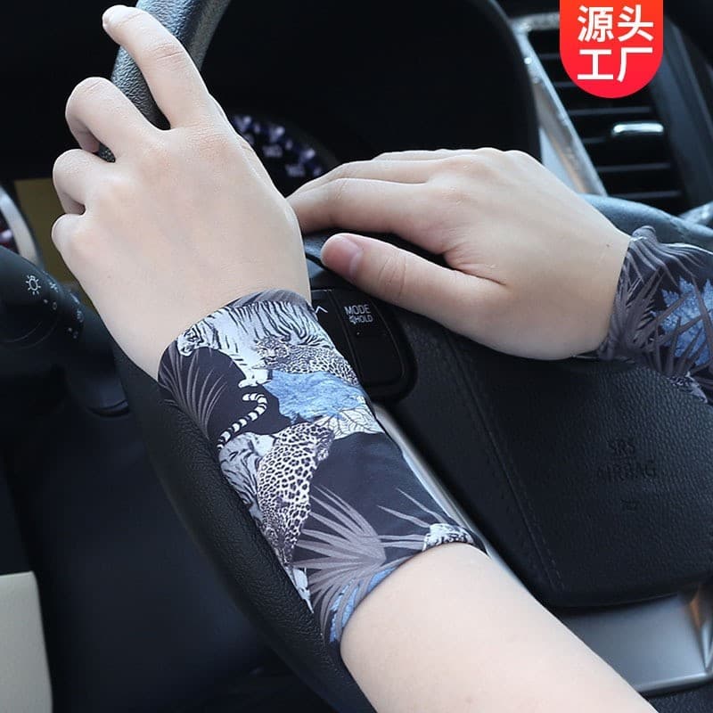 Legal pulseira tom de pele tatuagem manga masculina curto antebraço ciclismo bloco gelo seda braço capa tênis jogando ma