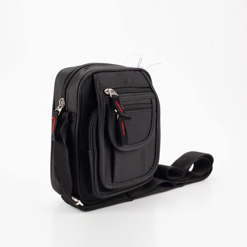Bolsa Bag Lateral Shoulder Pochete Com Ziper Unissex Alça Regulável