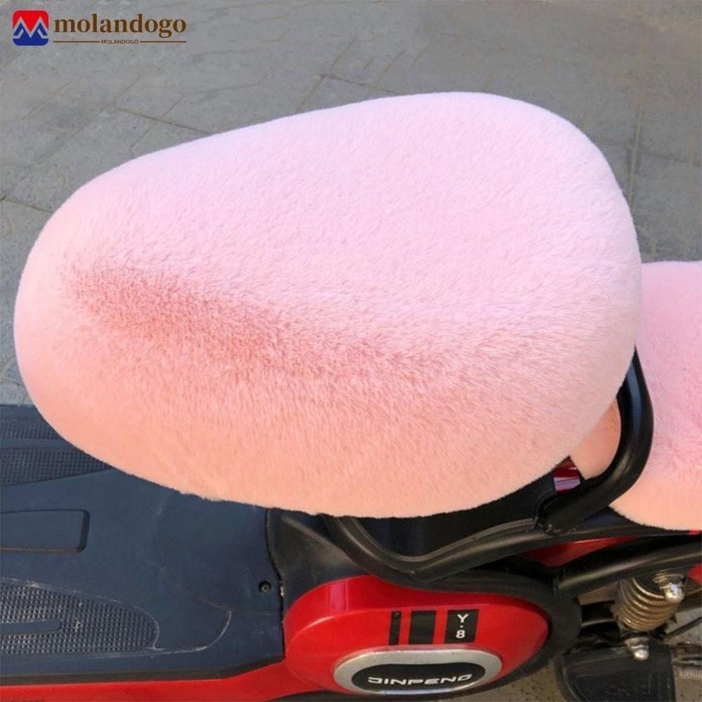 Milandogo Capas De Assento De Selim De Bicicleta Elétrica De Pelúcia Macia Almofada De Ciclismo Confortável F8Y5