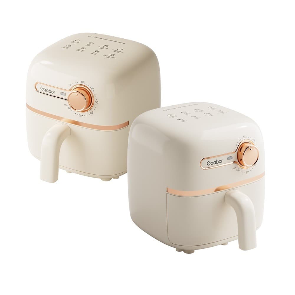 [Oferta Combinada]Gaabor Combo com 2x Fritadeira Elétrica 1,4L Antiaderente Timer Simples 900W - AF20M-YE01A