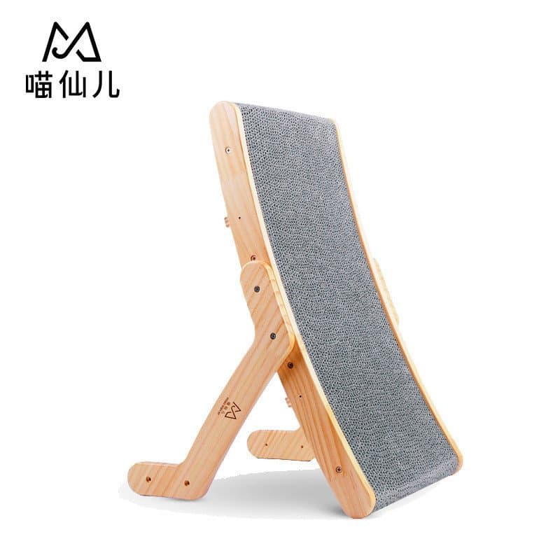 Placa de arranhar para gatos em papelão ondulado para drop-shipping, cama para gatos transformável, brinquedo vertical d