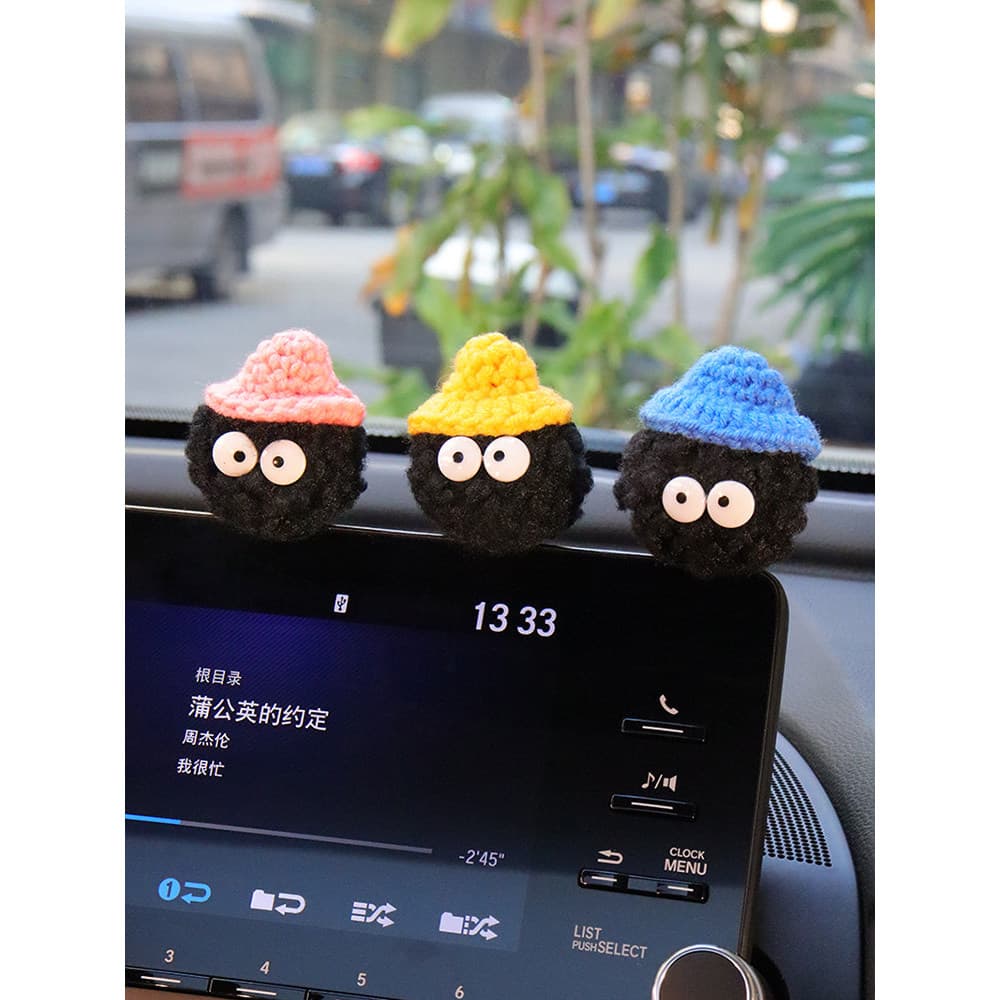 Influenciador preto briquetes ornamentos de carro Console central acessórios interiores do carro bonito com capuz dos de