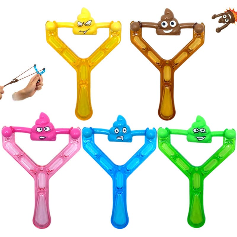 5 Pçs Crianças Diversão Estilingue Cocô Brinquedos Festa Favores Meninos Meninas Pinata Enchimento Chá De Bebê Favor Sac