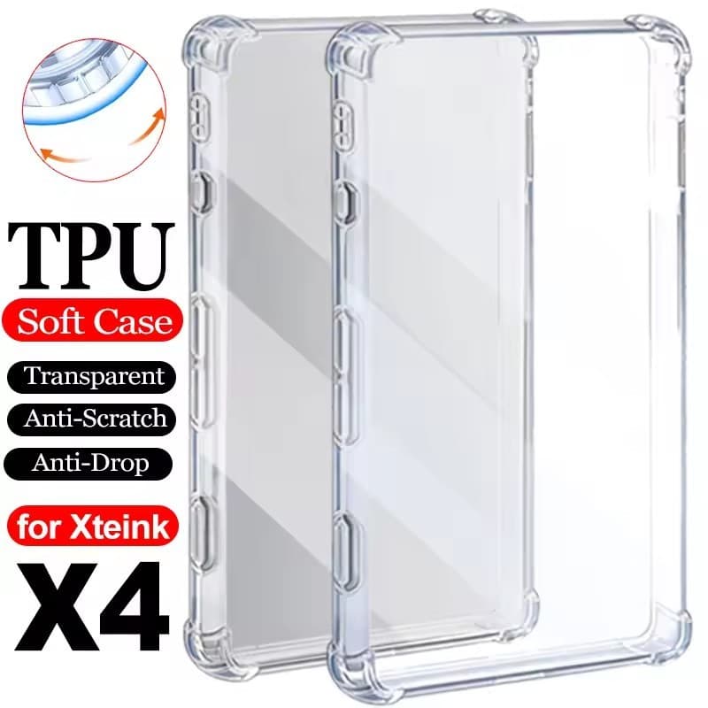Capa Protetora Transparente Ultrafina Para Leitor Eletrônico XTEINK X4-À Prova De Choque Anti-Queda De TPU Flexível Com