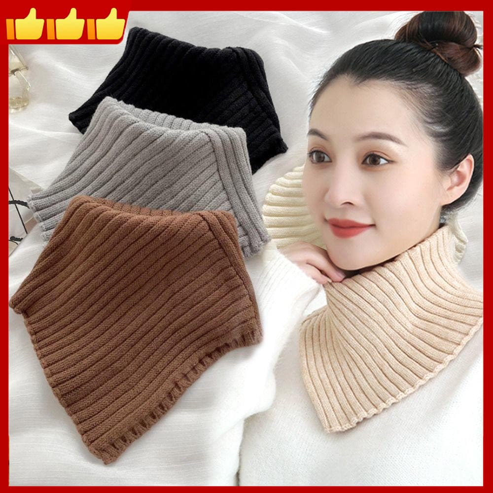 Lã Feminina Quente Gola Alta Pescoço 6 Cores Cachecol De Malha Para Esportes De Inverno Acessório De Viagem Casual wear