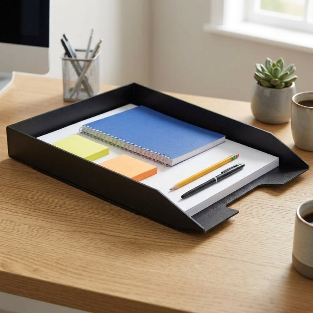 Bandeja Porta Papel A4 Organizador De Mesa Escritório MDF