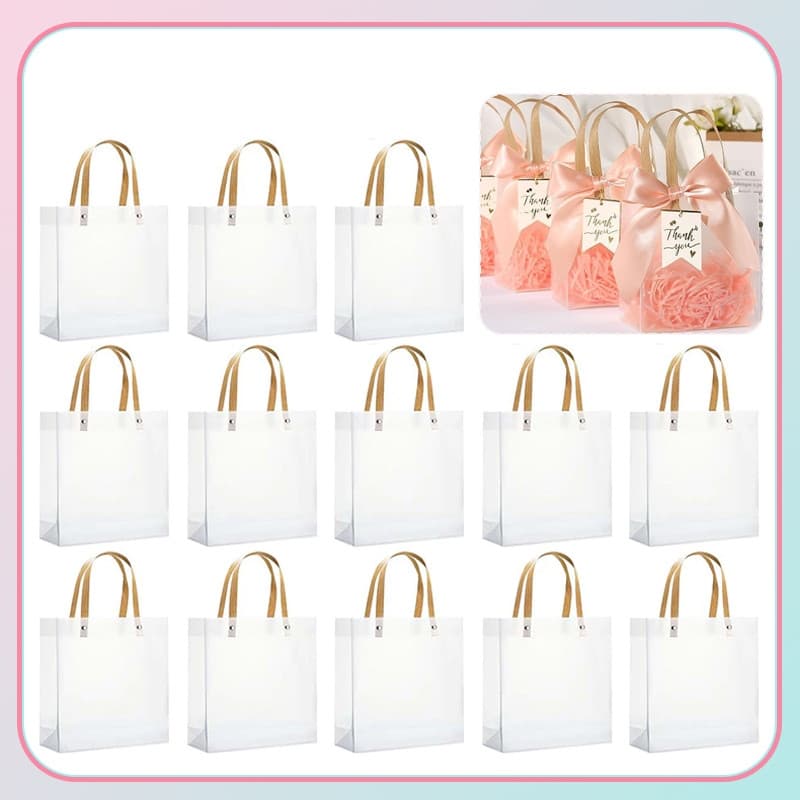 Kit 10/20/30 Sacos Plásticos Foscos Transparentes Para Presentes , Decoração , Lembrancinhas