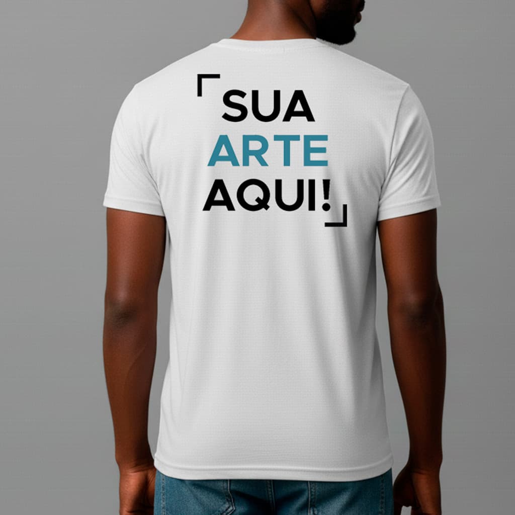 Camiseta Básica 100% Algodão Estampada Empresa Personalizada
