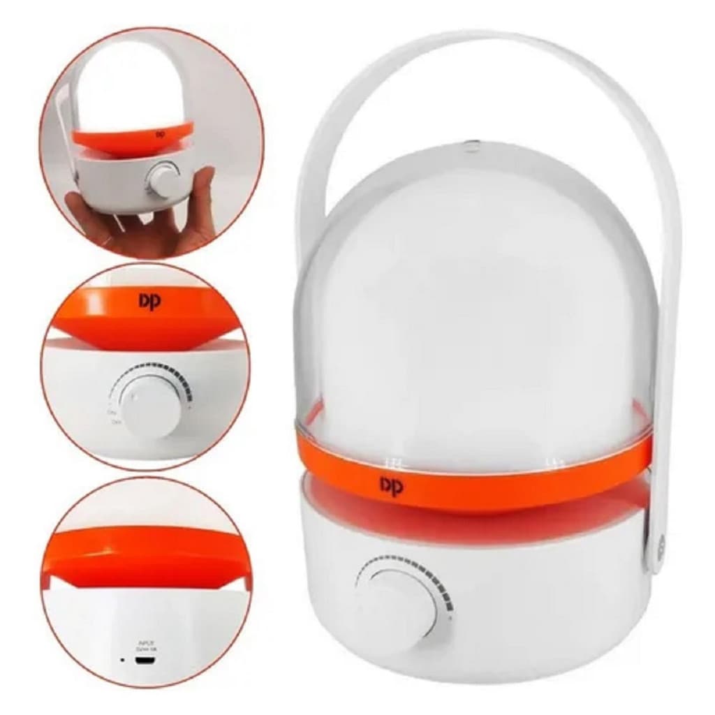 Lampião Recarregável Led Bivolt Camping 8w Potente com Alça