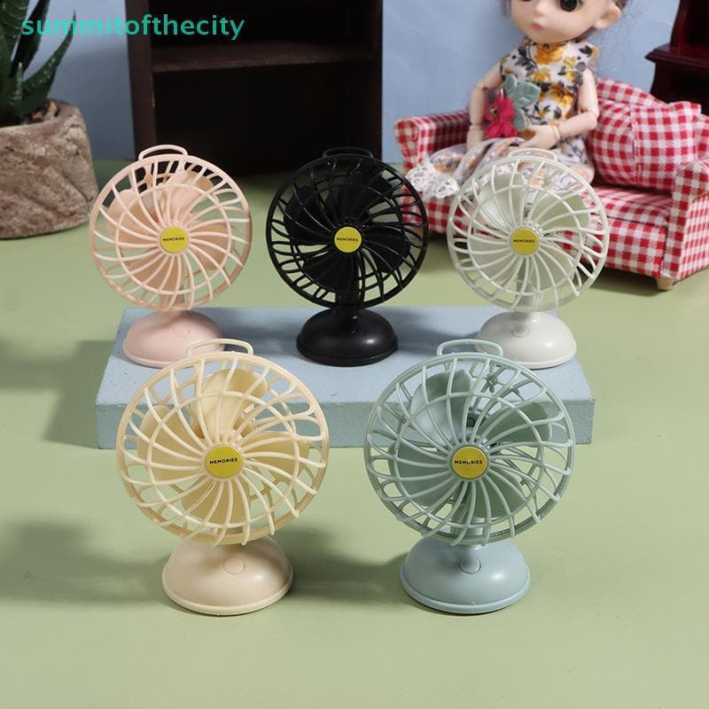 summitofthecity Casa De Bonecas Mini Ventilador De Liga Mobiliário Simulação Boneca Acessórios De Móveis Para Brinquedos