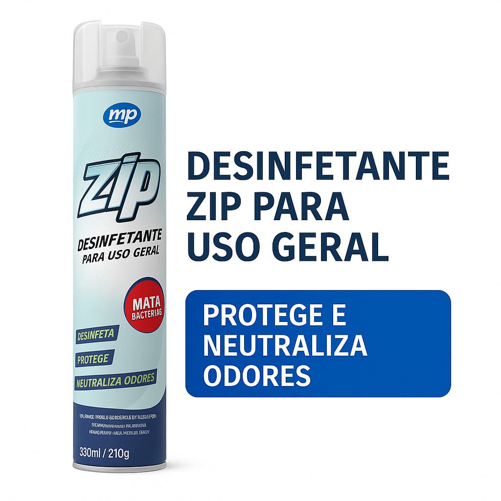Zip 330ml Desinfetante Multiuso – Elimina Odores e Germes para uso geral