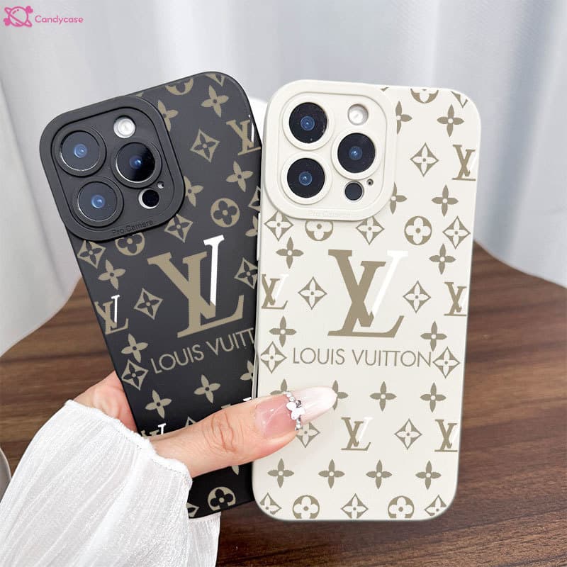 Capa Para iPhone 13 17 Air Pro Max 16 15 14 12 11 XS XR 7 8 Plus Silicone Macia LV Doces