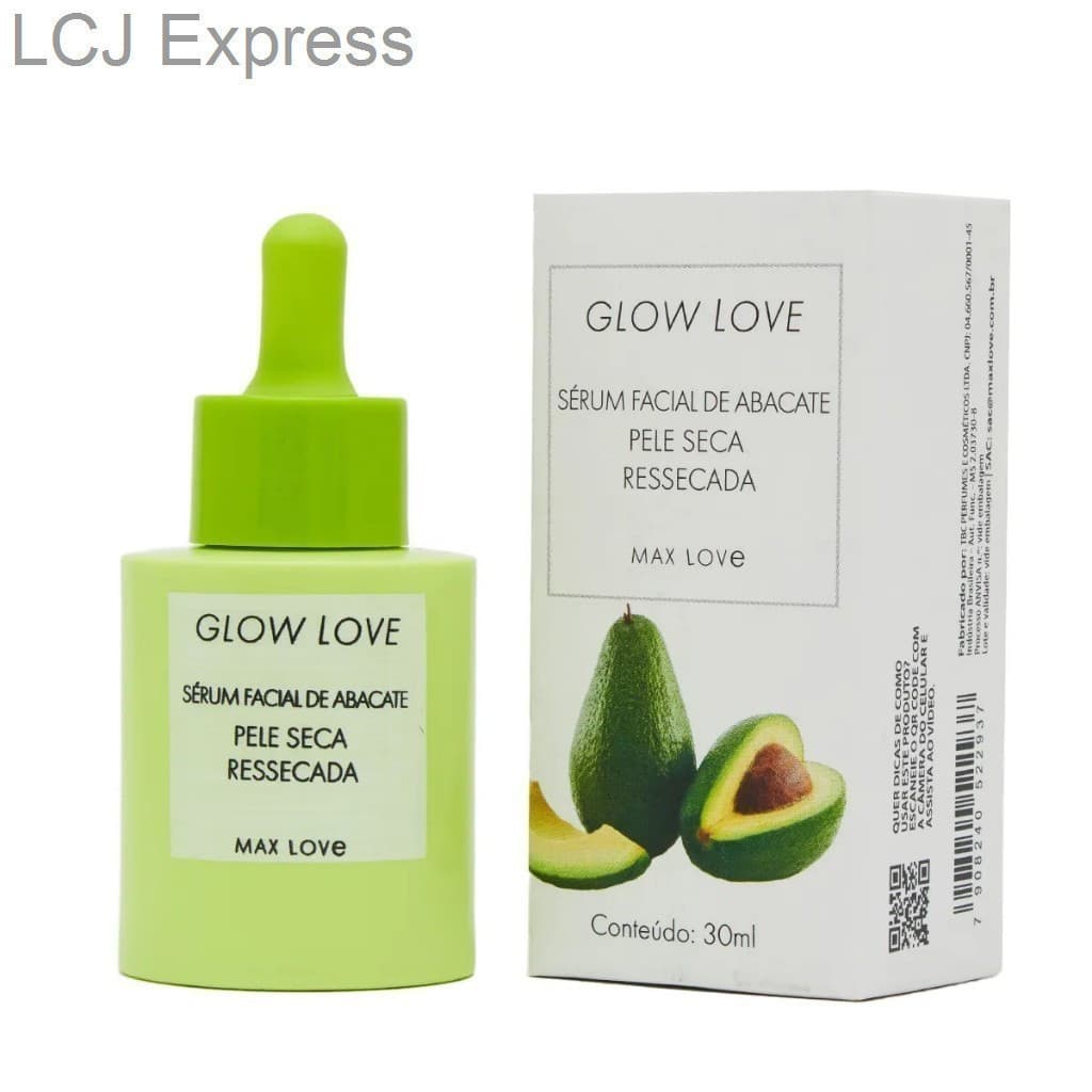 (V)Sérum Facial de Abacate Glow Love da Max Love 30 ML4J7X