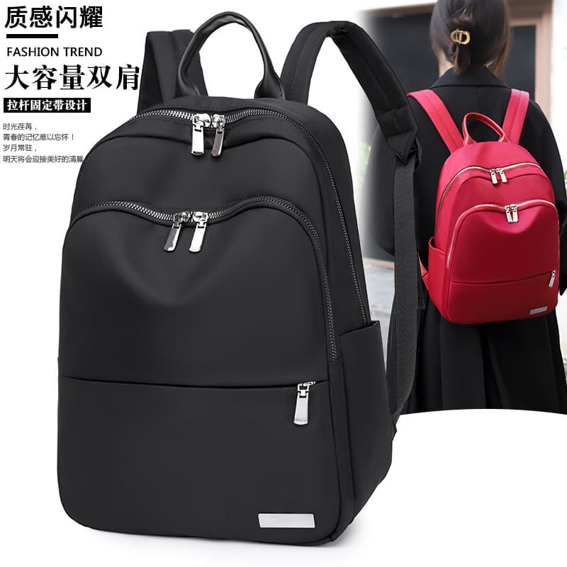47cm saco de computador mochila feminina 2024 novo estilo moda simples grande capacidade saco de escola Oxford pano moch