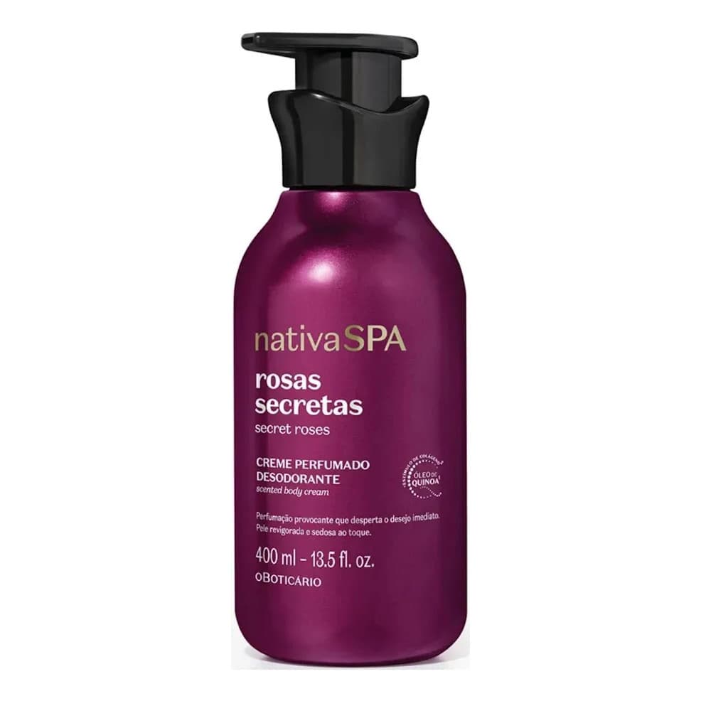 Nativa Spa Rosas Secretas Creme Des. Hid  400ml O Boticário