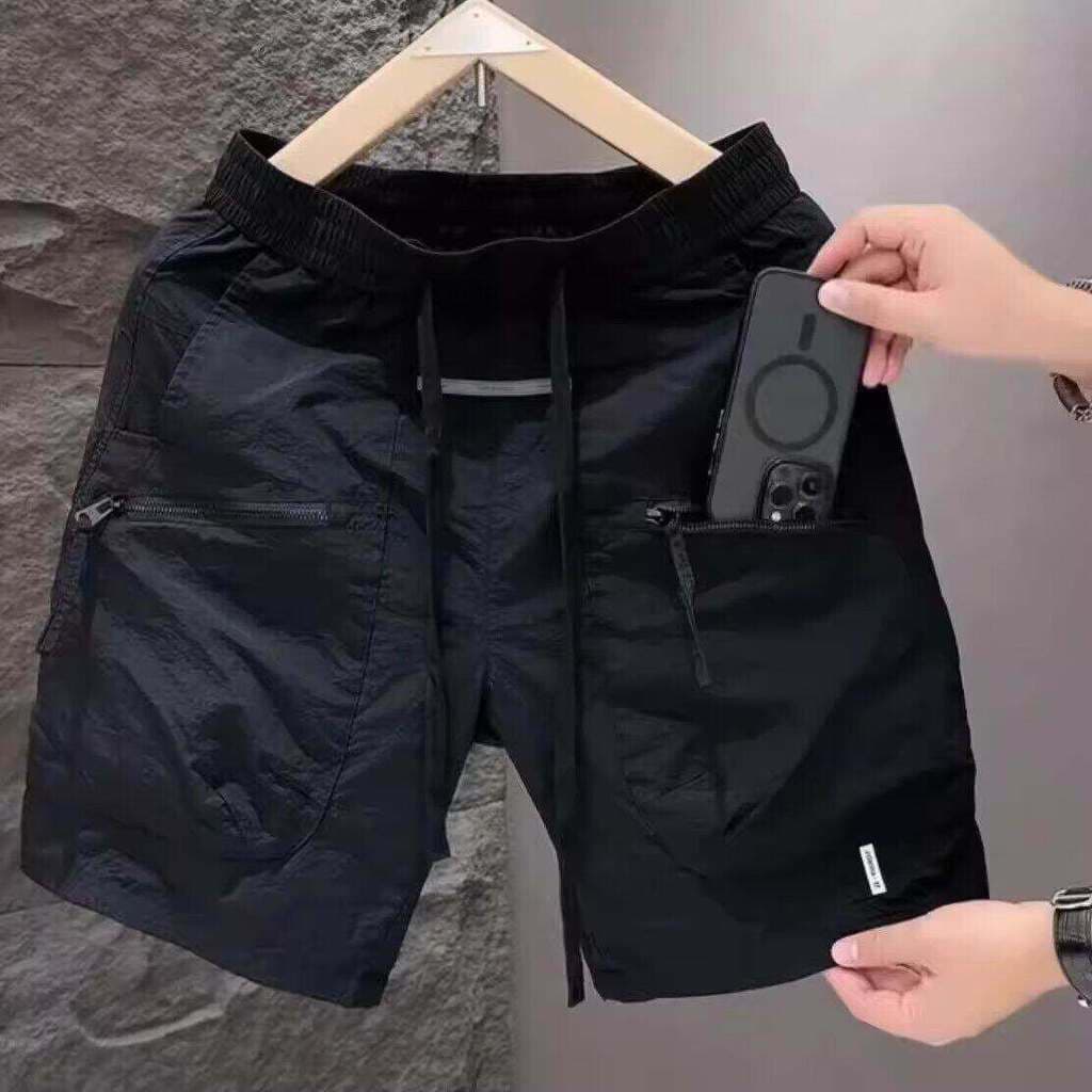 2026 novo estilo com zíper bolso geral Shorts masculino verão solto Casual resistente a rasgos resistente ao desgaste su