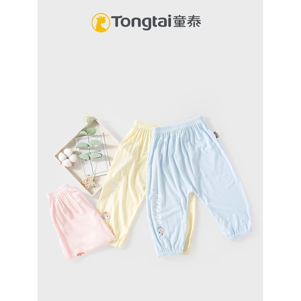 Tongtai calças de bebê primavera verão estilo fino meninos meninas crianças soltas calças casuais calças de pijama do be