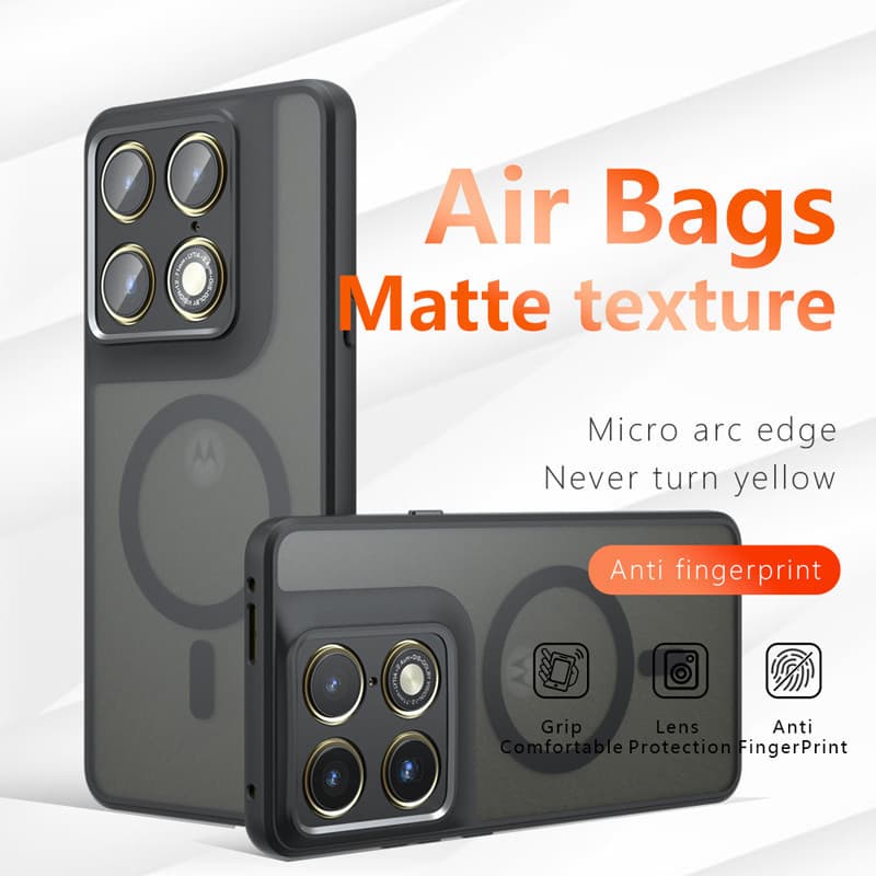 Magnétic Capinha Motorola Edge70 Ultra Edge 70 60 Pro Fusion 60s Moto G17 G86 G56 G75 Anti-Queda PC Rígido+TPU Capa Dura