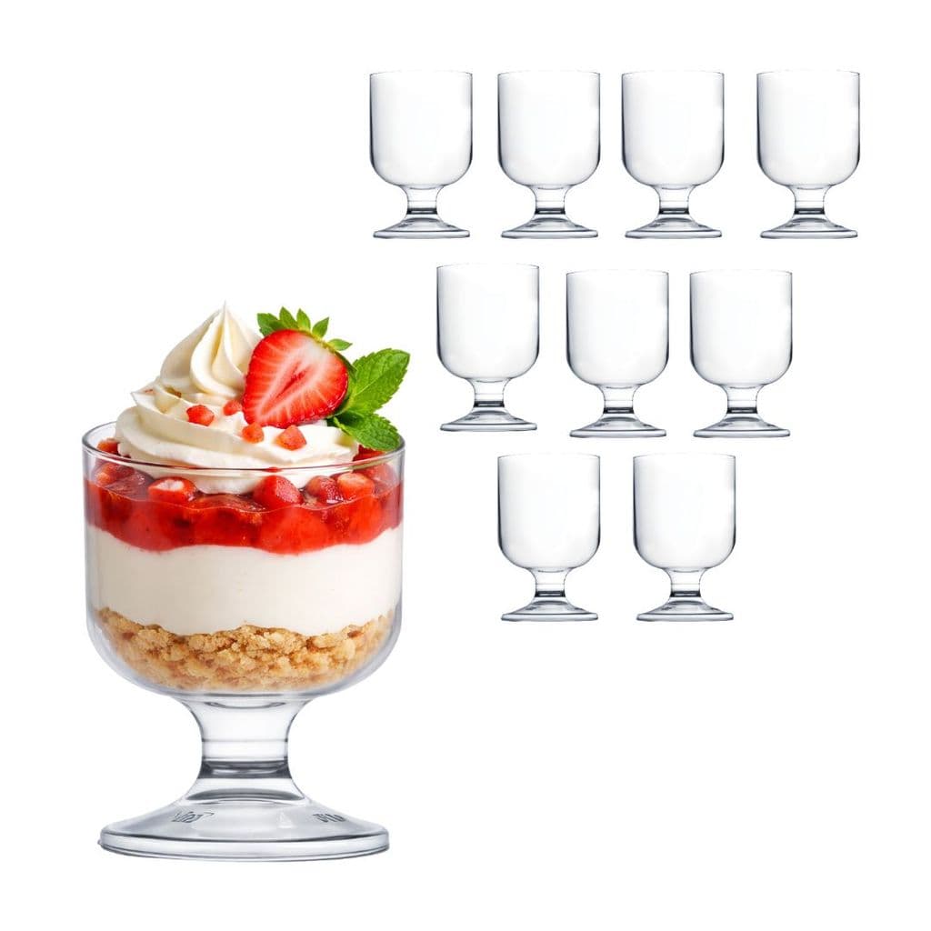 Kit C/50 Taça Pit Acrílica 75mL Sobremesa Gourmet