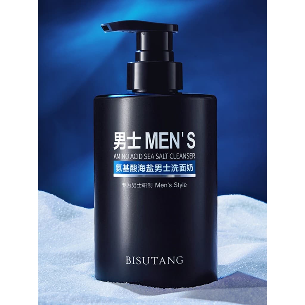 Bisutang Aminoácido Melhorando Limpador Facial Masculino Escuro Tipo de Aperto Hidratante Hidratante Controle de Óleo Po