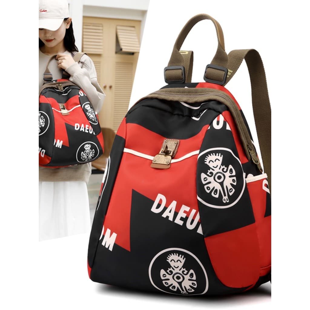Grande capacidade passeio mochila de viagem feminina 2025 novo estilo moda Oxford pano senhoras mochila luz lazer viagem