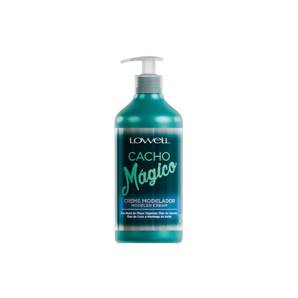 Creme Modelador Cachos Mágicos Lowell 500ml – Definição, Hidratação e Controle do Frizz para Cabelos Cacheados e Ondulad