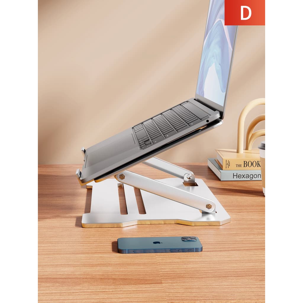 Suporte para Laptop Suporte de resfriamento suspenso ajustável Suporte de aumento de computador Suporte para escritório
