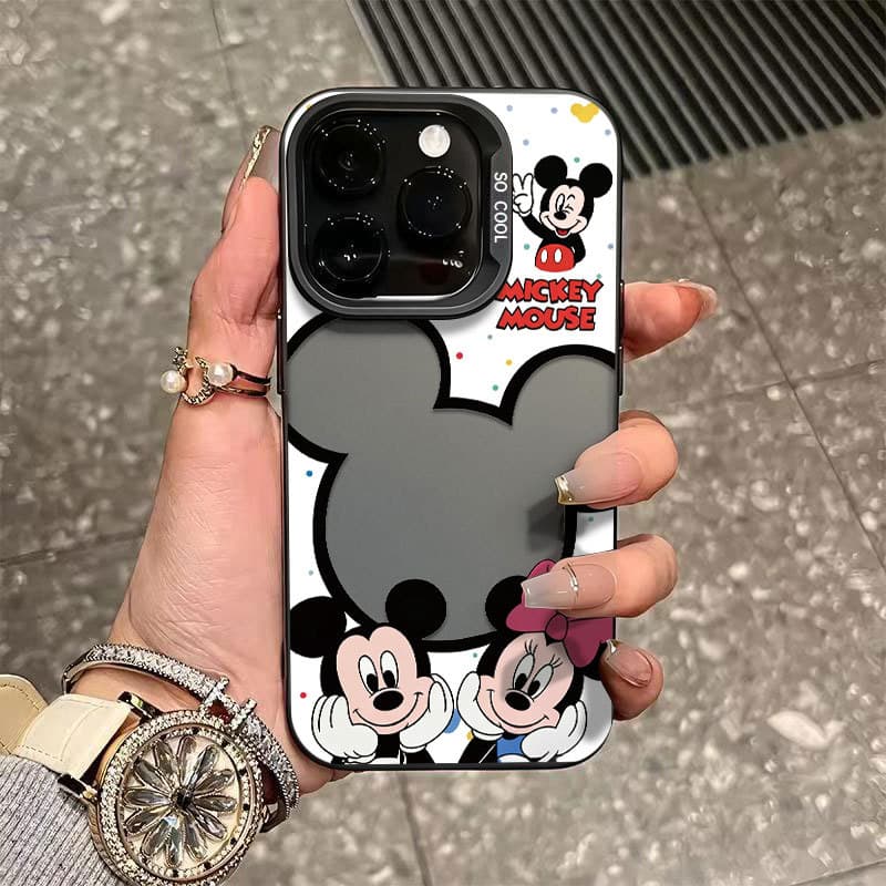 Capinha Para iphone 13 11 12 14 15 16 17 pro max 16E 17 AIR 7 8 plus XS XR XS MAX Mickey e Minnie da Disney