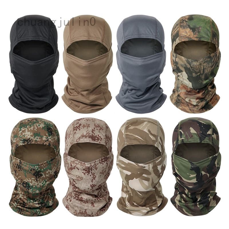 [LUC] Camuflagem Multicam Cp Balaclava Cachecol De Caça Capacete Tático Militar Capa Tática Airsoft