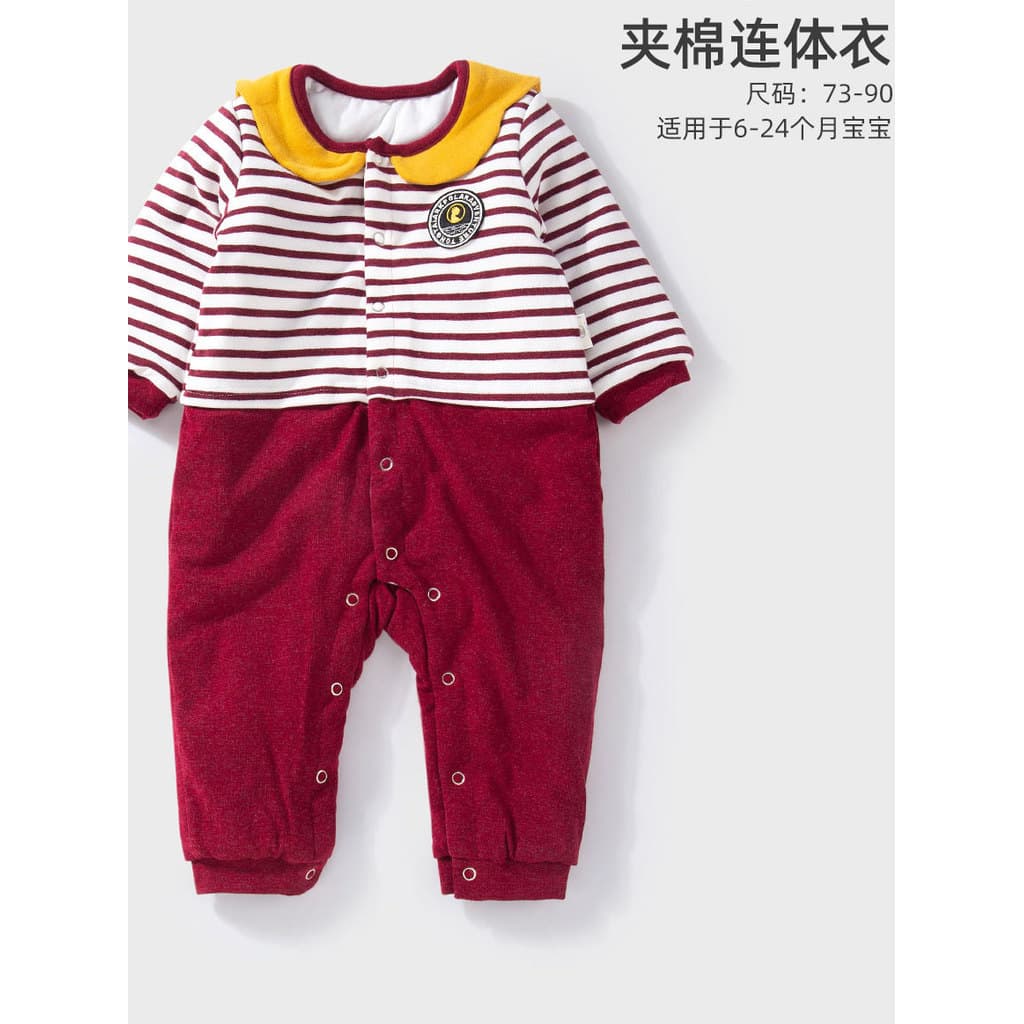 Tongtai roupas de bebê recém-nascido outono inverno puro algodão quente macacão masculino feminino bebê acolchoado gross