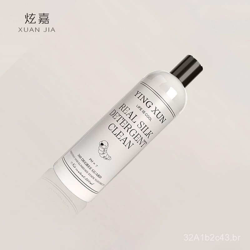 Detergente para seda, líquido para lavar roupa, limpador de seda e lã, detergente para seda e lã, anti-encolhimento para