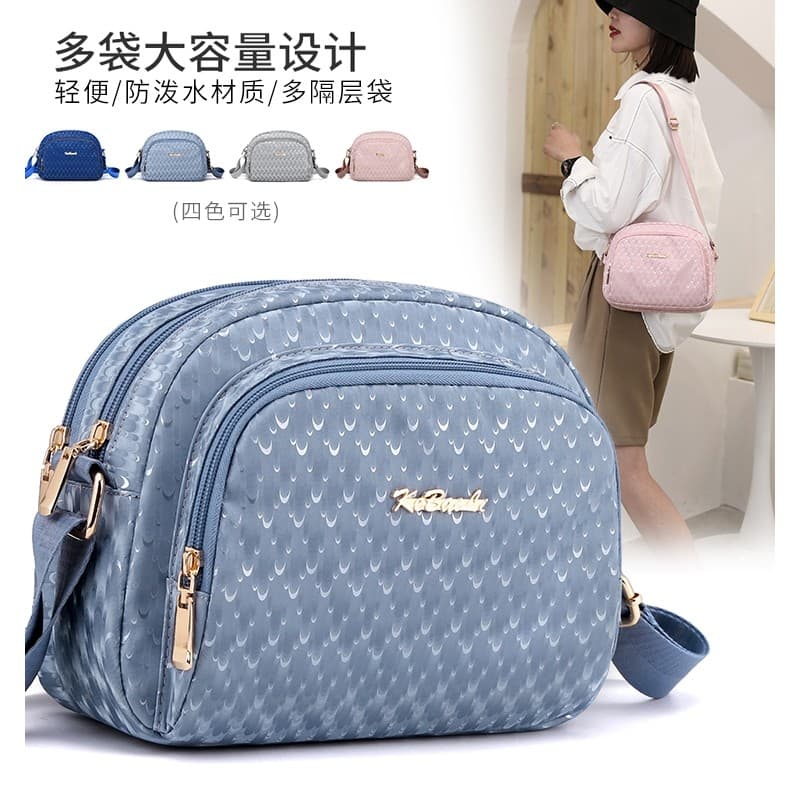2023 novo estilo Oxford pano mensageiro saco feminino versão coreana moda All-Match saco de mãe de meia-idade