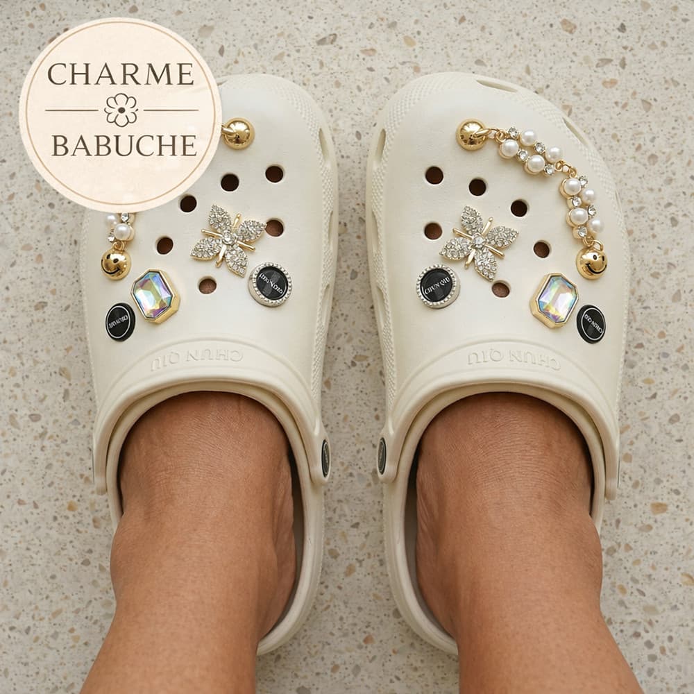 Sapato Babuche Feminino Macio em EVA com Enfeites Sortidos - Original