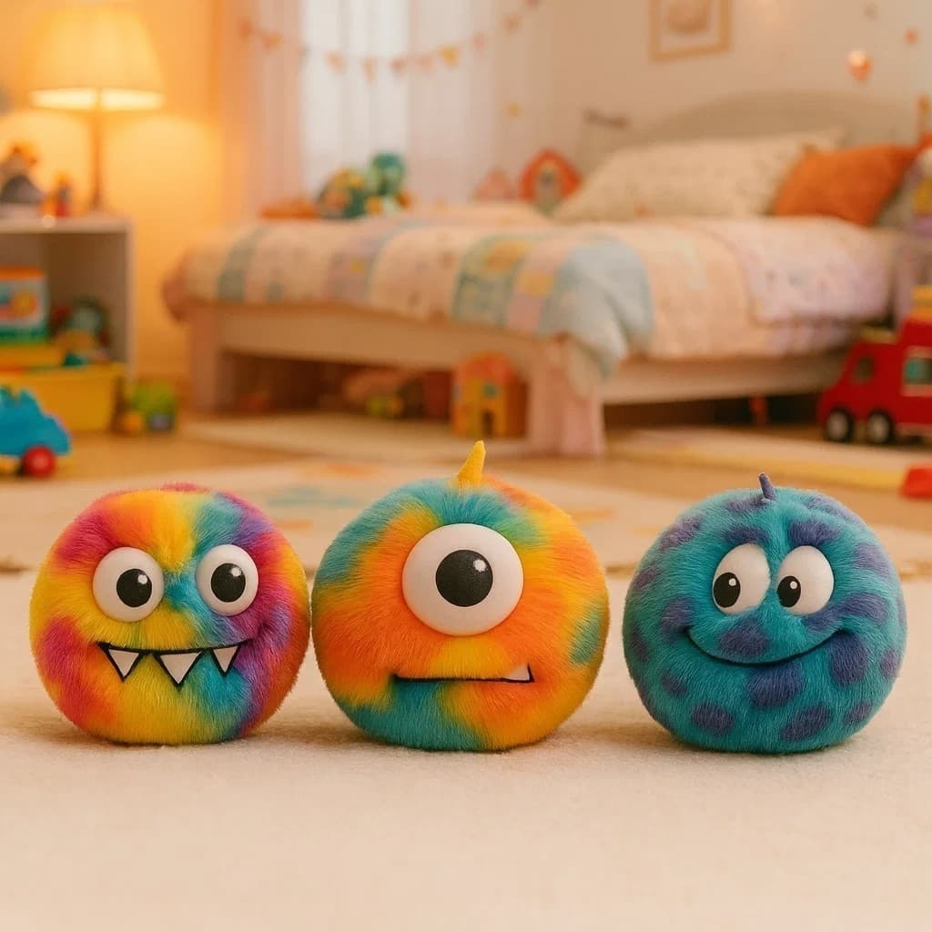 Bola Pelúcia Inflável Colorida Squeeze Apertar Esticar Sensorial Antiestresse Relaxamento Brinquedo