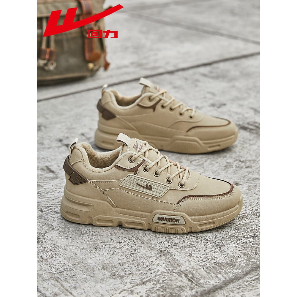 Puxar para trás sapatos masculinos sapatos de algodão outono inverno novo estilo impermeável antiderrapante forro de lã