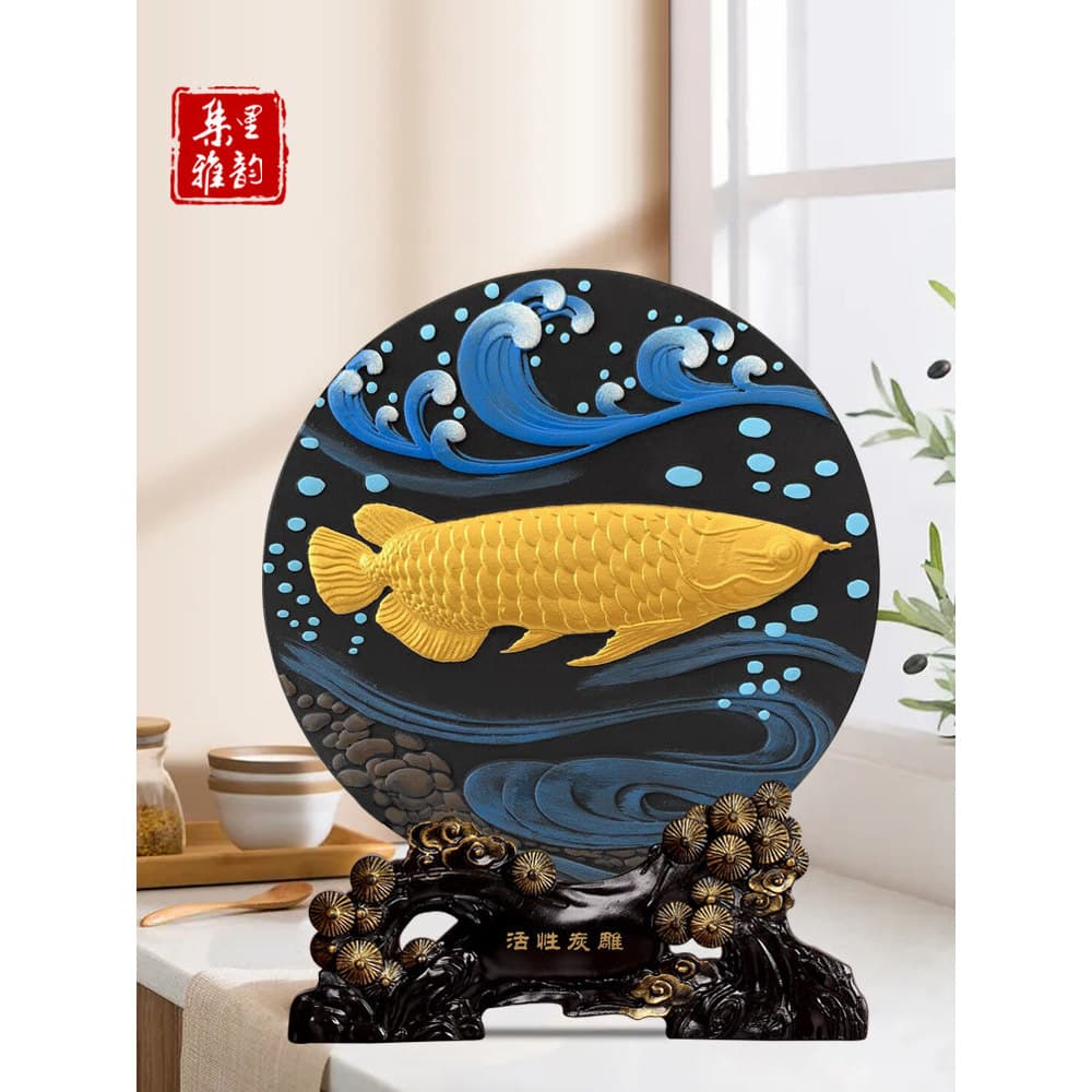 Aruanã dourado decoração para casa sala de estar pequeno criativo novo armário TV vinho decoração entrada artesanato