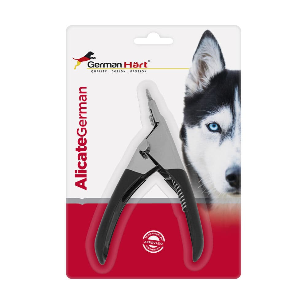 Alicate Guilhotina Pet para Cortar Unhas - Aço e Cabo Vinílico - Germanhart