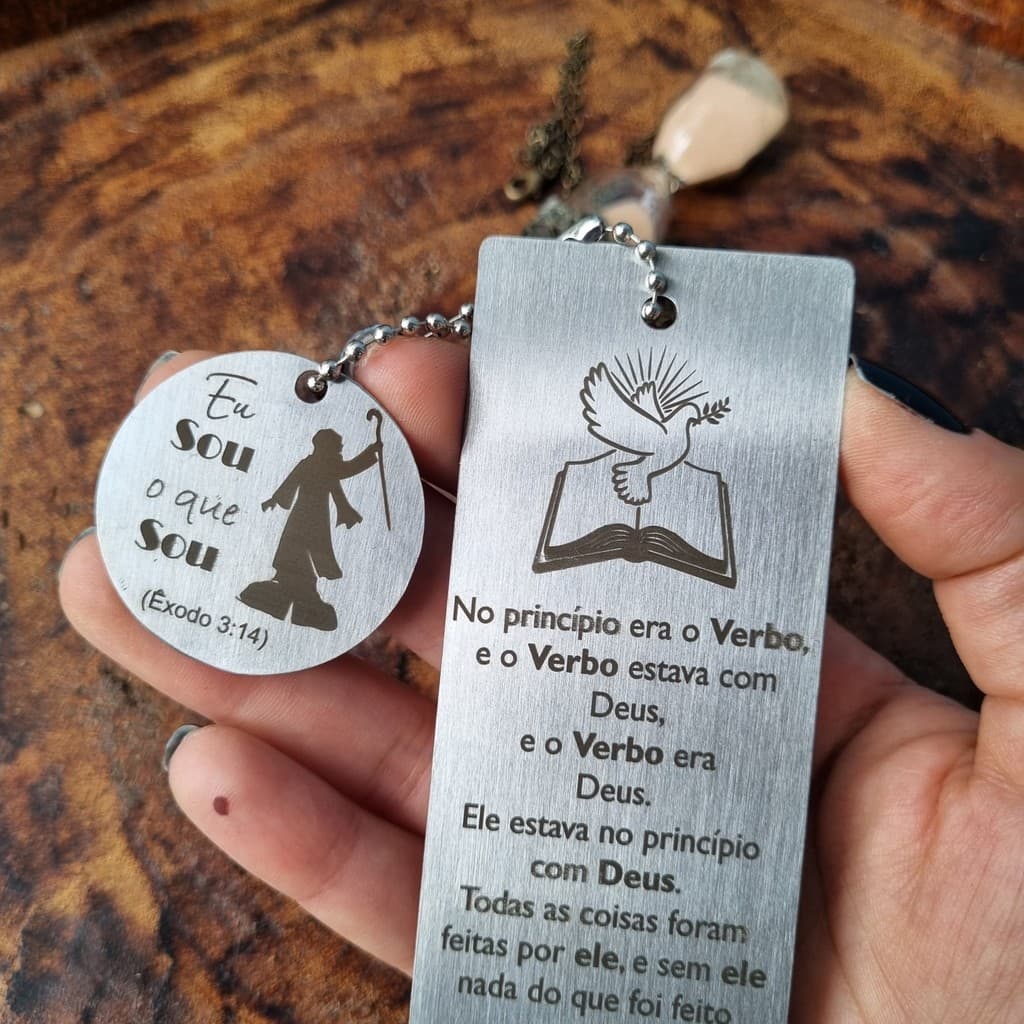 Marca Página João 1:1-5 - Evangelho de João Bíblia Evangélico Presente Mimo para Igreja