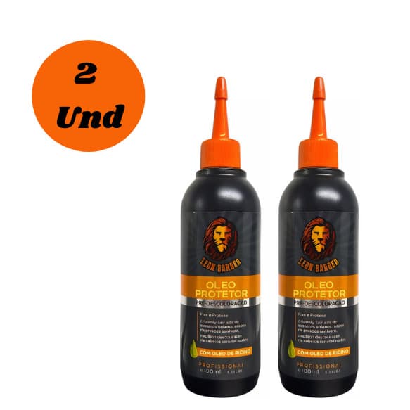 Kit 2 Óleos Protetores 100ml Pré Descoloração - Leon Barber