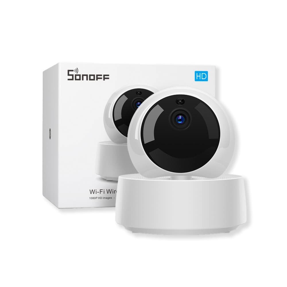Sonoff Gk-200mp2-b Mini Câmera Ip Sem Fio Wifi 360 Ir Alexa