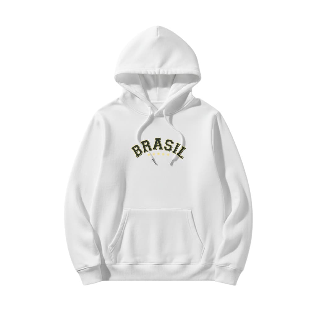 Blusa Do Brasil Moletom Canguru Copa  Brasil Masculino E Feminino Unissex