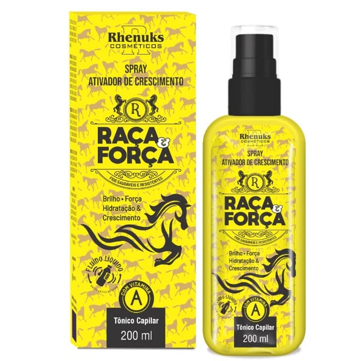 Lançamento! Spray Ativador De Crescimento Capilar Raça E Força 200ml