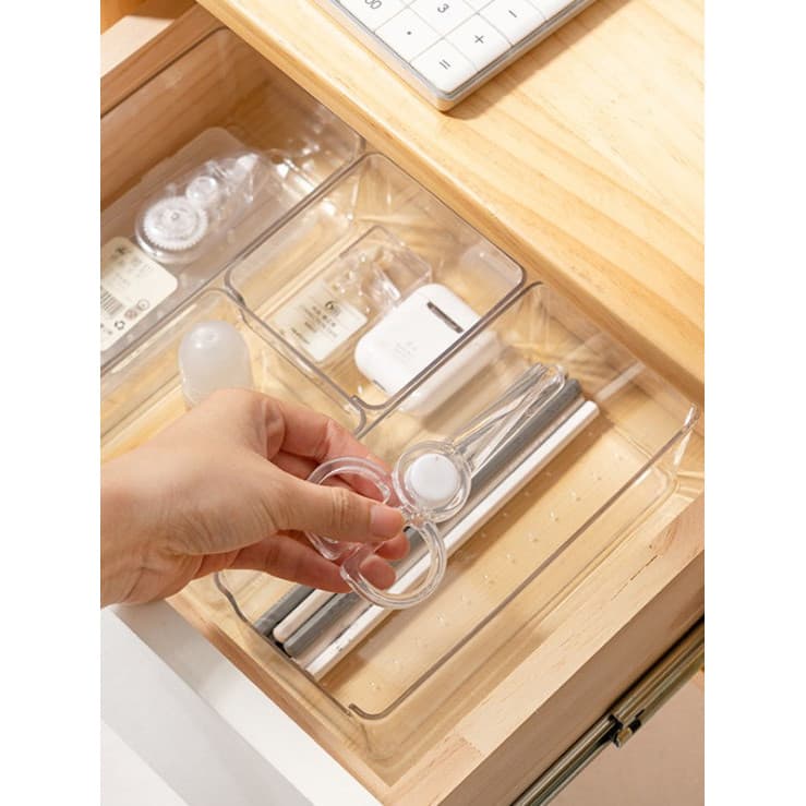 Caixa de armazenamento de gaveta de mesa japonesa separada utensílios de cozinha papelaria arrumado caixa pequena compar