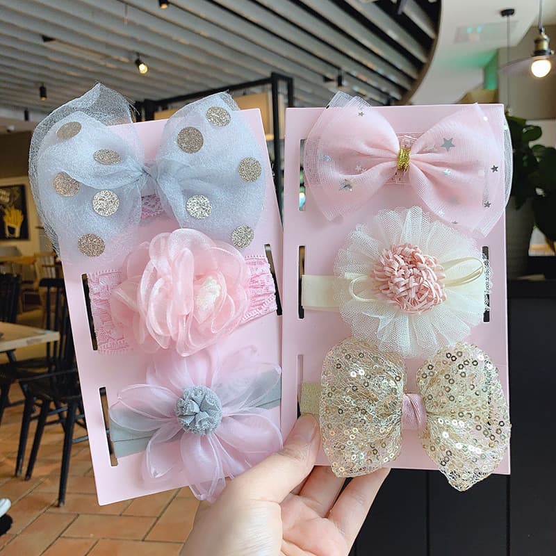 Kit 3 Faixa De Cabelo Bebê Menina Renda Macio Não Aperta
