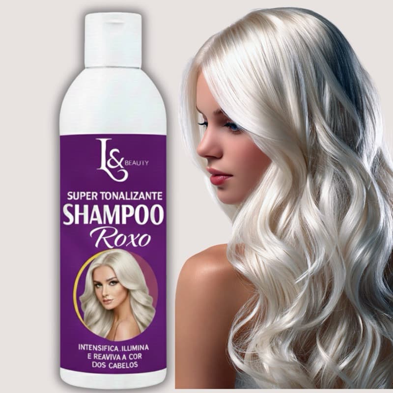 Shampoo Tonalizante Colored Loiro Platinado Roxo 300ml L&beauty