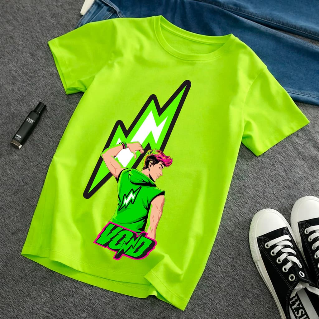 Camisa Camiseta Masculina Void Robson Leozinho Leozin Ketlen Emilly Vick T-Shirt moda Infantil moda Jovem Verde