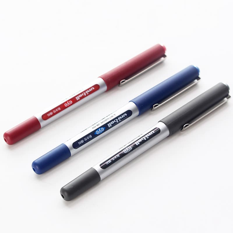 Japão Mitsubishi UB-150 resistente à água Rollerball caneta estudante em linha reta líquida à base de água 0.38/0.5mm as